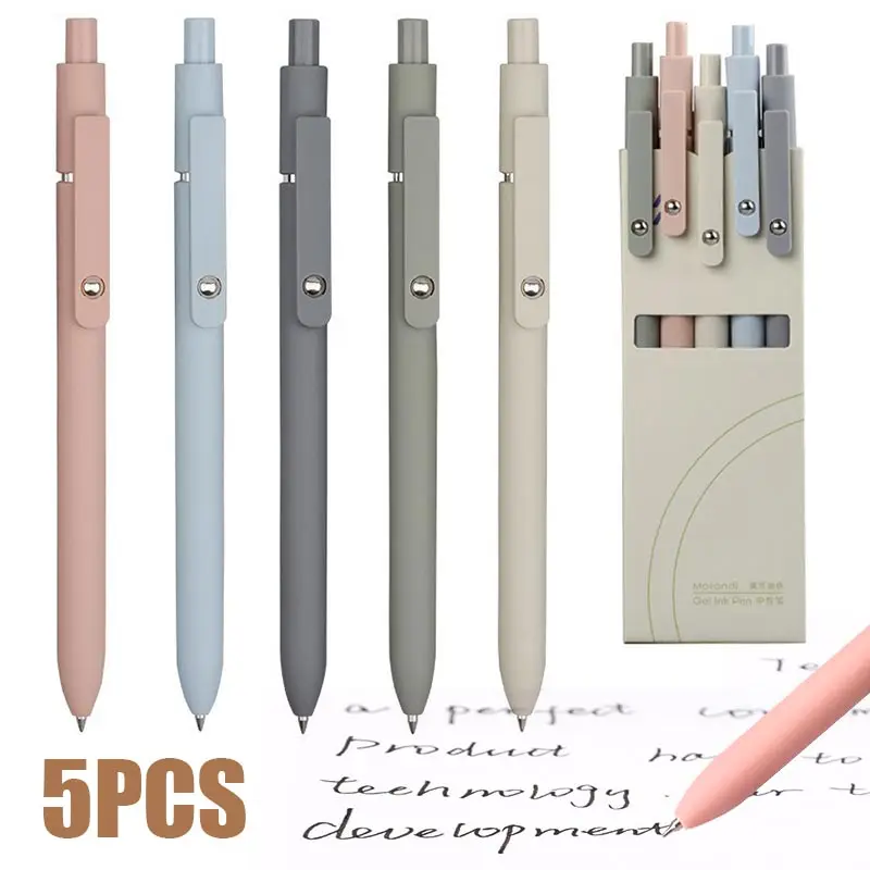5pcs/Set 0.5mm Quick Dry Black Gel Pens Ink Fine Tip Writing Ballpoint Pen Gel Pens Student Stationery Supplies
5pcs/Set 0.5mm Quick Dry Black Gel Pens Ink Fine Tip Writing Ballpoint Pen Gel Pens Student Stationery Supplies