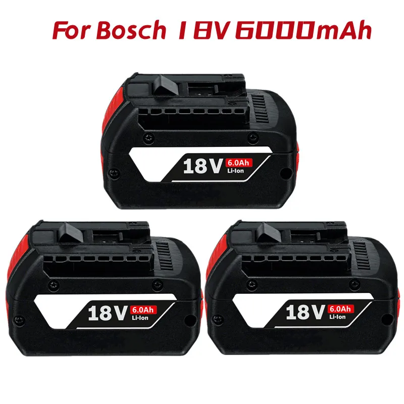 1-3PSC 18V Battery For Bosch GBA 18V 6.0Ah Lithium BAT609 BAT610G BAT618 BAT618G 17618-01 BAT619G BAT622 SKC181-202L +charger
1-3PSC 18V Battery For Bosch GBA 18V 6.0Ah Lithium BAT609 BAT610G BAT618 BAT618G 17618-01 BAT619G BAT622 SKC181-202L +charger