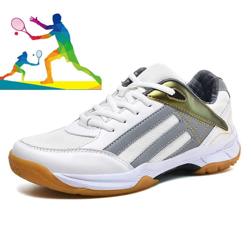 Professional Tennis Shoes for Men and Women Badminton Training Shoes for Teenagers Fashion Fitness Volleyball Shoes Size 36-45
Professional Tennis Shoes for Men and Women Badminton Training Shoes for Teenagers Fashion Fitness Volleyball Shoes Size 36-45
