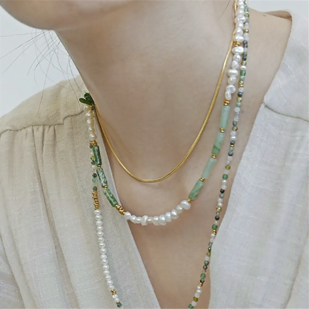 925 Silver Natural Pearl Xiuyan Jade Peridot Female Necklace Vintage National Trend Temperament Versatile Niche Clavicle Chain
925 Silver Natural Pearl Xiuyan Jade Peridot Female Necklace Vintage National Trend Temperament Versatile Niche Clavicle Chain