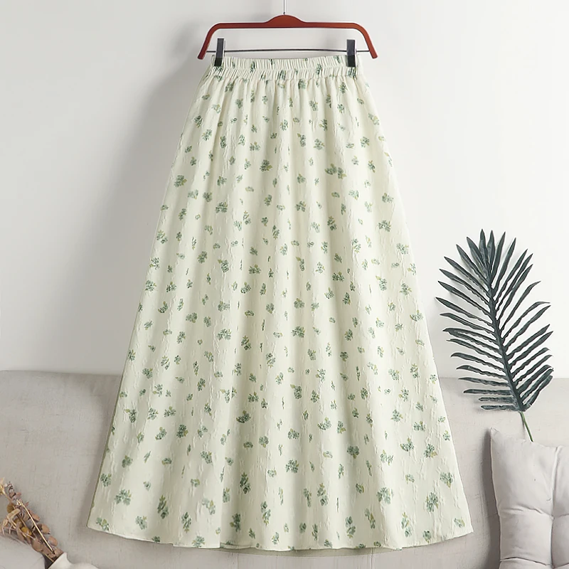 Floral Mid-Length A-Line Skirt Korean Fashion High-Waisted Elastic Waist Skirts Faldas Mujer Moda All-Match Casual Dropshipping
Floral Mid-Length A-Line Skirt Korean Fashion High-Waisted Elastic Waist Skirts Faldas Mujer Moda All-Match Casual Dropshipping