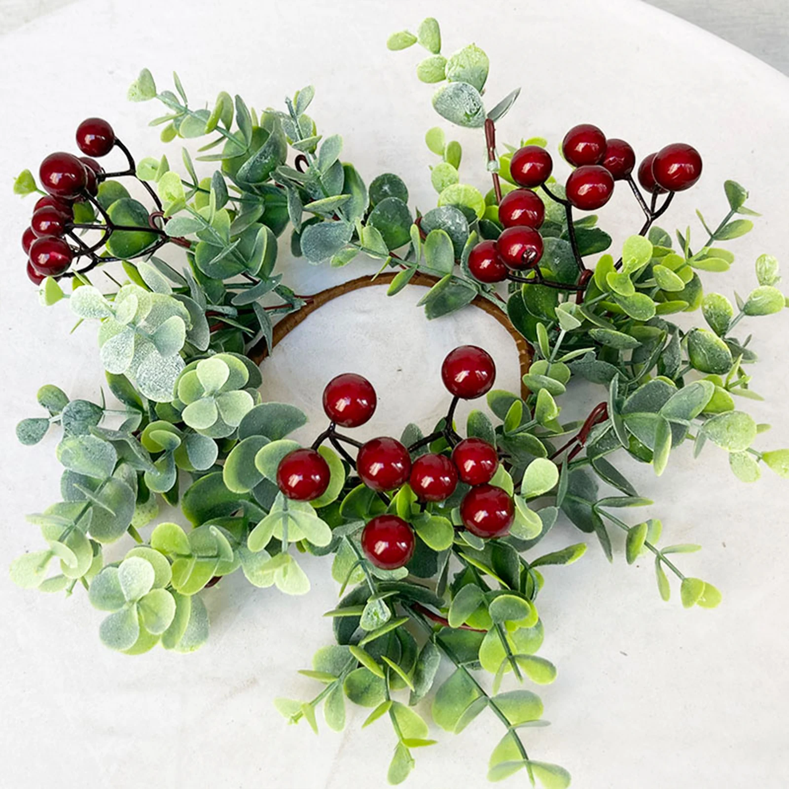 Artificial Simulation Garland Candle Ring Eucalyptus Garland On Christmas Red Fruit Garland Table Party Decoration Flowers
Artificial Simulation Garland Candle Ring Eucalyptus Garland On Christmas Red Fruit Garland Table Party Decoration Flowers