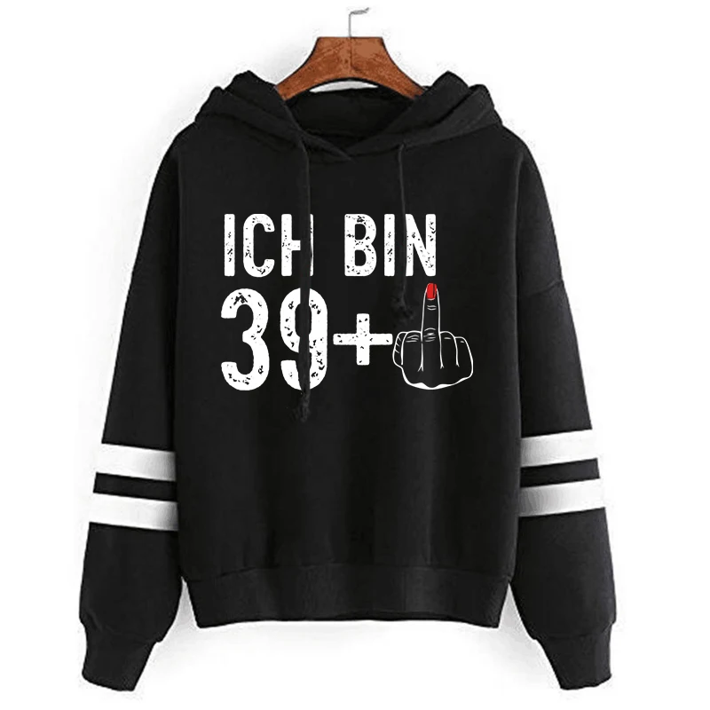 Толстовки Ich Bin 39 Plus с принтом, Женская забавная Толстовка со средним пальцем, Черный Модный пуловер, толстовка с длинным рукавом в стиле Харадзюку
Толстовки Ich Bin 39 Plus с принтом, Женская забавная Толстовка со средним пальцем, Черный Модный пуловер, толстовка с длинным рукавом в стиле Харадзюку