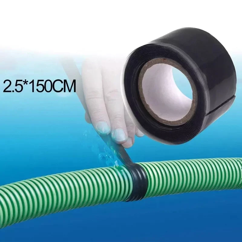 2.5x150cm Universal Super Strong Fiber Waterproof Silicone Tape Self-adhesive Stop Leaks Seal Repair Tape Self Fusing Wire Tape
2.5x150cm Universal Super Strong Fiber Waterproof Silicone Tape Self-adhesive Stop Leaks Seal Repair Tape Self Fusing Wire Tape