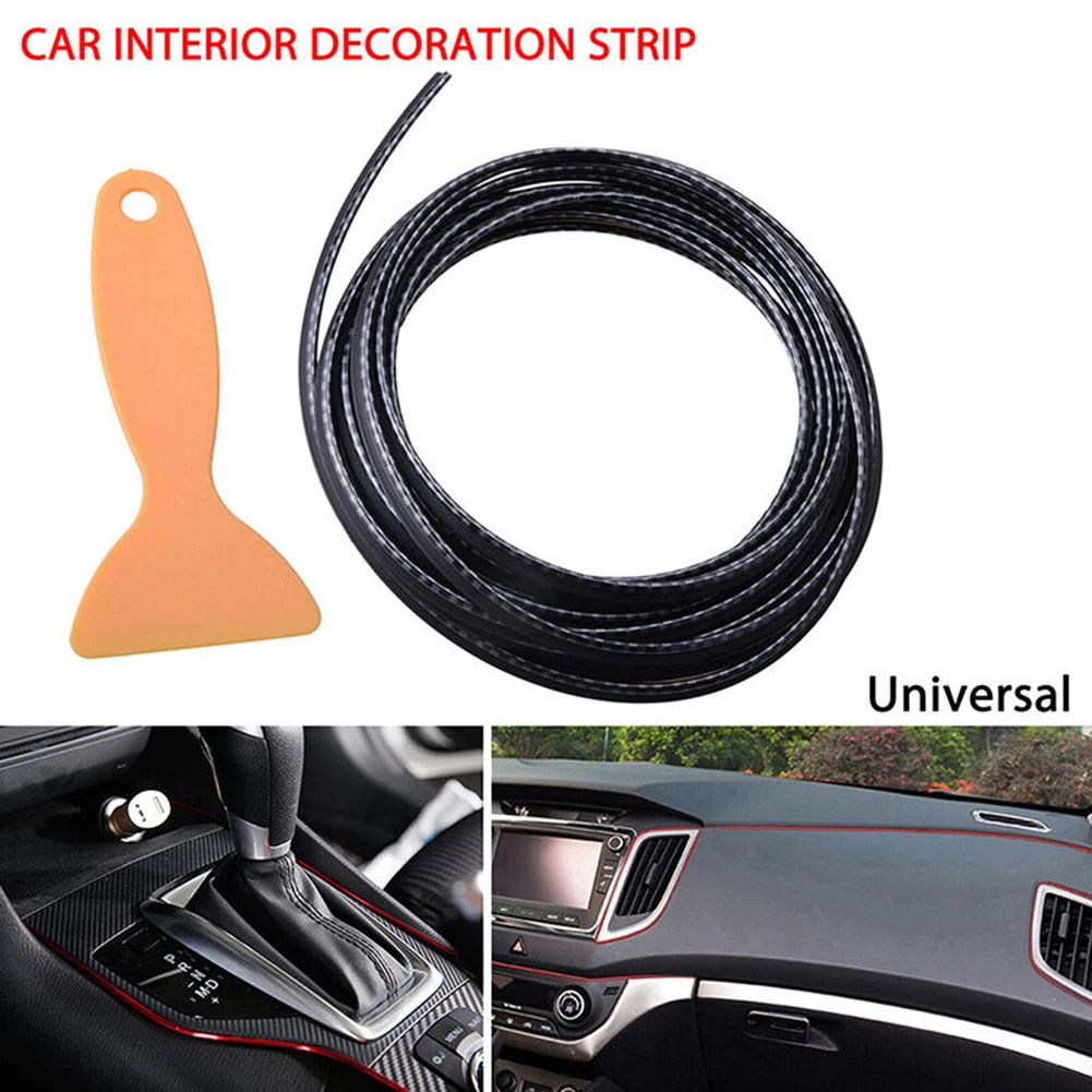 Part Trim Strip Black Car Carbon Fiber Decor Door Gap Interior Molding Panel Edge Line Plastic Plating Durable
Part Trim Strip Black Car Carbon Fiber Decor Door Gap Interior Molding Panel Edge Line Plastic Plating Durable