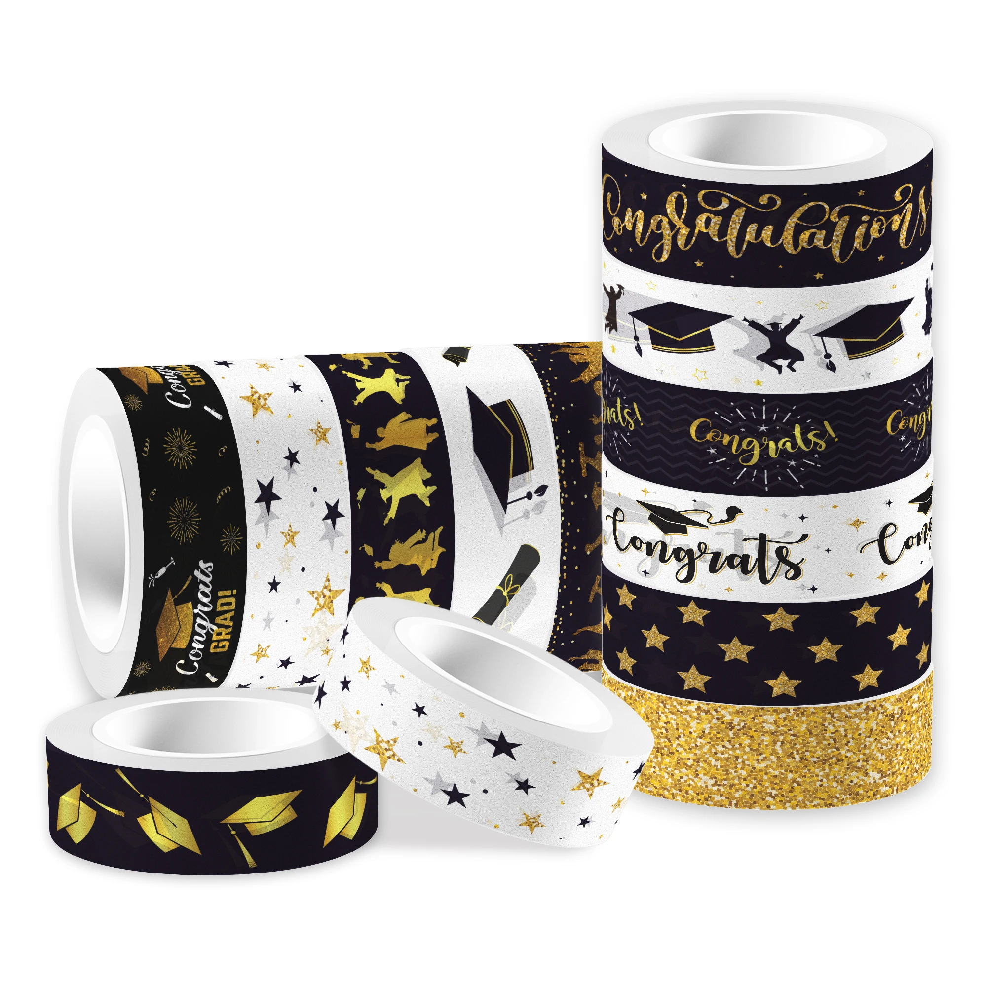 12pcs/set Congratulatioons Graduation Congrats Grad Birthday Party Decorative Paper Adhesive Tapes Students Handbook Material
12pcs/set Congratulatioons Graduation Congrats Grad Birthday Party Decorative Paper Adhesive Tapes Students Handbook Material