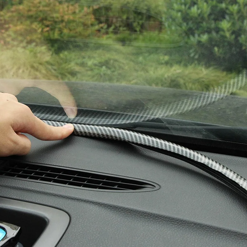 1.6M Car Universal Carbon Fiber Dashboard Edges Gaps Sealing Strip Front Windshield Gap Filling Strips Car Interior Trim Parts
1.6M Car Universal Carbon Fiber Dashboard Edges Gaps Sealing Strip Front Windshield Gap Filling Strips Car Interior Trim Parts