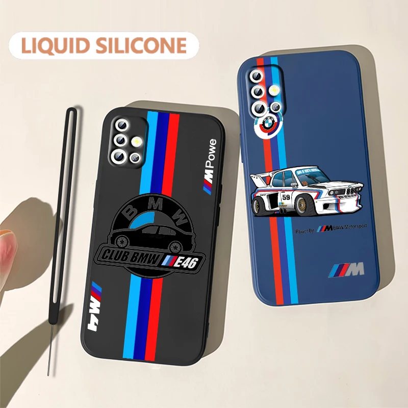 BMW Sports Fashion For Samsung Galaxy A71 A51 A81 A91 A41 A31 A21S A11 A01 A50 A30 A20S Silicone Liquid Rope Phone Case Fundas
BMW Sports Fashion For Samsung Galaxy A71 A51 A81 A91 A41 A31 A21S A11 A01 A50 A30 A20S Silicone Liquid Rope Phone Case Fundas