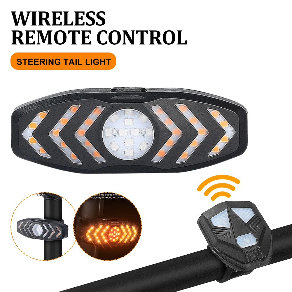 Flashing Taillight With Horn Mountain Bike Tail Light USB Rechargeable Bike Rear Light Turn Signals Lamps with Remote Control
Flashing Taillight With Horn Mountain Bike Tail Light USB Rechargeable Bike Rear Light Turn Signals Lamps with Remote Control