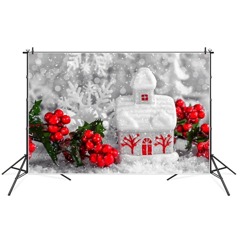 Christmas Holly Twigs Snow House Snowflake Photography Backgrounds Custom Party Home Decoration Photo Booth Studio Backdrops
Christmas Holly Twigs Snow House Snowflake Photography Backgrounds Custom Party Home Decoration Photo Booth Studio Backdrops