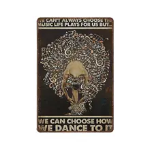 Durable Thick Collectable Metal Sign,We Can Choose How We Dance Tin Sign,Ballet Tin Sign, Gift For Ballet Dancers,Vintage Wall D