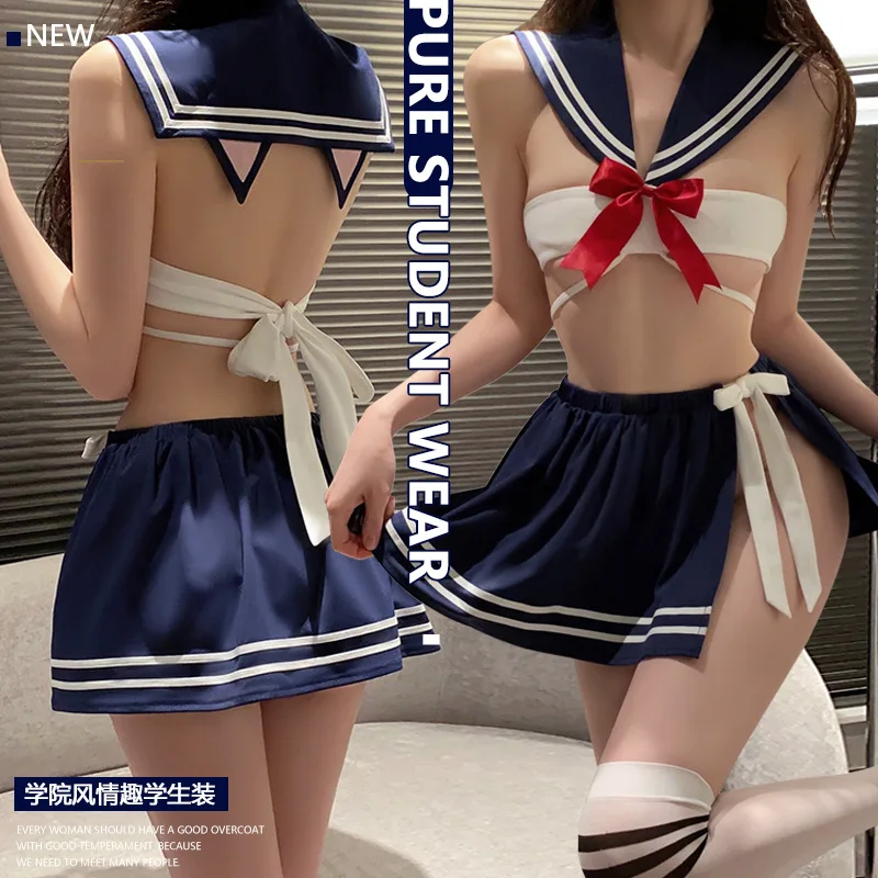 Sexy Lingerie Sexy Slit Pleated Skirt Pure Female Student Clothes Sweet Pure Desire Uniform Suit 3103
Sexy Lingerie Sexy Slit Pleated Skirt Pure Female Student Clothes Sweet Pure Desire Uniform Suit 3103