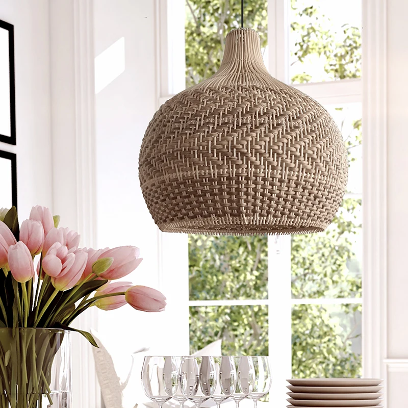 New Color Matching Rattan Lamp Vintage Pendant Light Fixtures Retro Hanglamp Dining Room Decor Restaurant Suspension Luminaire
New Color Matching Rattan Lamp Vintage Pendant Light Fixtures Retro Hanglamp Dining Room Decor Restaurant Suspension Luminaire