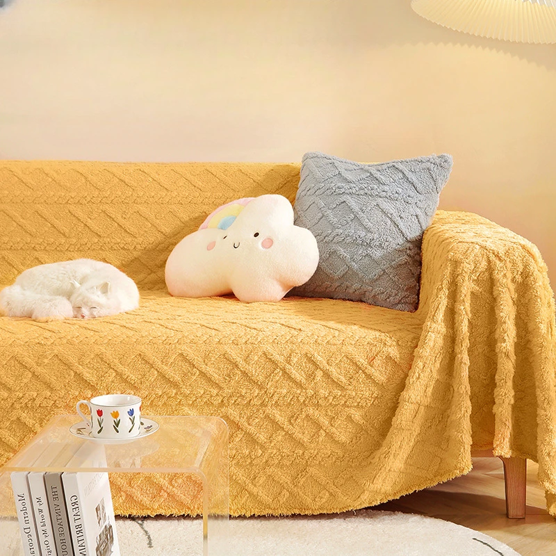 Autumn and Winter Thickened Sofa Towel Solid Color Plush Sofa Cover Anti Cat Scratch Sofa Mat Sofa Cover Cloth
Autumn and Winter Thickened Sofa Towel Solid Color Plush Sofa Cover Anti Cat Scratch Sofa Mat Sofa Cover Cloth