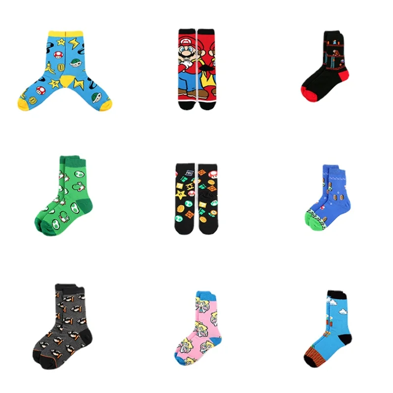 Cartoon Anime Game Mario Bros Casual Sports Jacquard Female Cotton Couple Medium Tube Socks, Trendy Socks, Ale Long Socks
Cartoon Anime Game Mario Bros Casual Sports Jacquard Female Cotton Couple Medium Tube Socks, Trendy Socks, Ale Long Socks