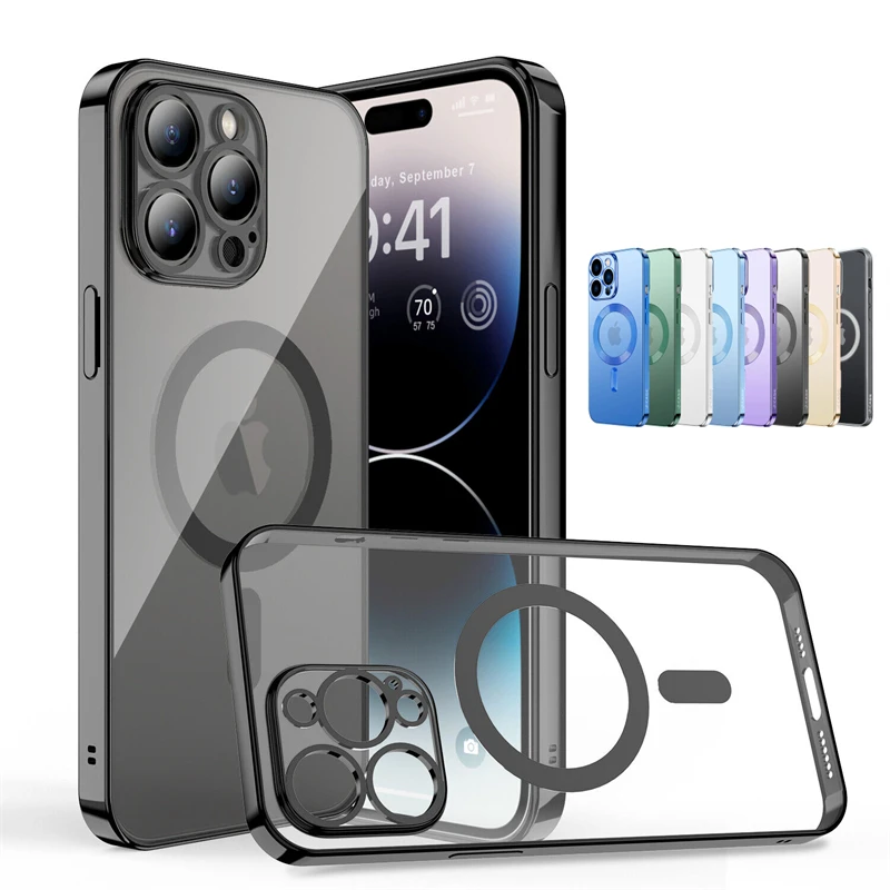 Чехол с квадратной рамкой и покрытием для MagSafe, силиконовый чехол с беспроводным зарядным устройством для iPhone 12, 13, Mini, 14, 11 Pro, XS, Max, X, XR, 7, 8 Plus, ...
Чехол с квадратной рамкой и покрытием для MagSafe, силиконовый чехол с беспроводным зарядным устройством для iPhone 12, 13, Mini, 14, 11 Pro, XS, Max, X, XR, 7, 8 Plus, ...