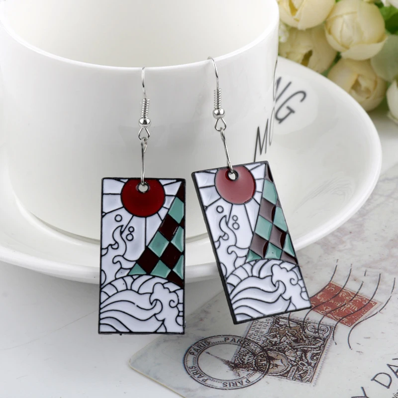 3pcs Fashion Anime Drop Earrings Demon Slayer Kimetsu No Yaiba Blade of Ghost Earring Girl Cosplay Jewelry for Kamado Tanjirou
3pcs Fashion Anime Drop Earrings Demon Slayer Kimetsu No Yaiba Blade of Ghost Earring Girl Cosplay Jewelry for Kamado Tanjirou