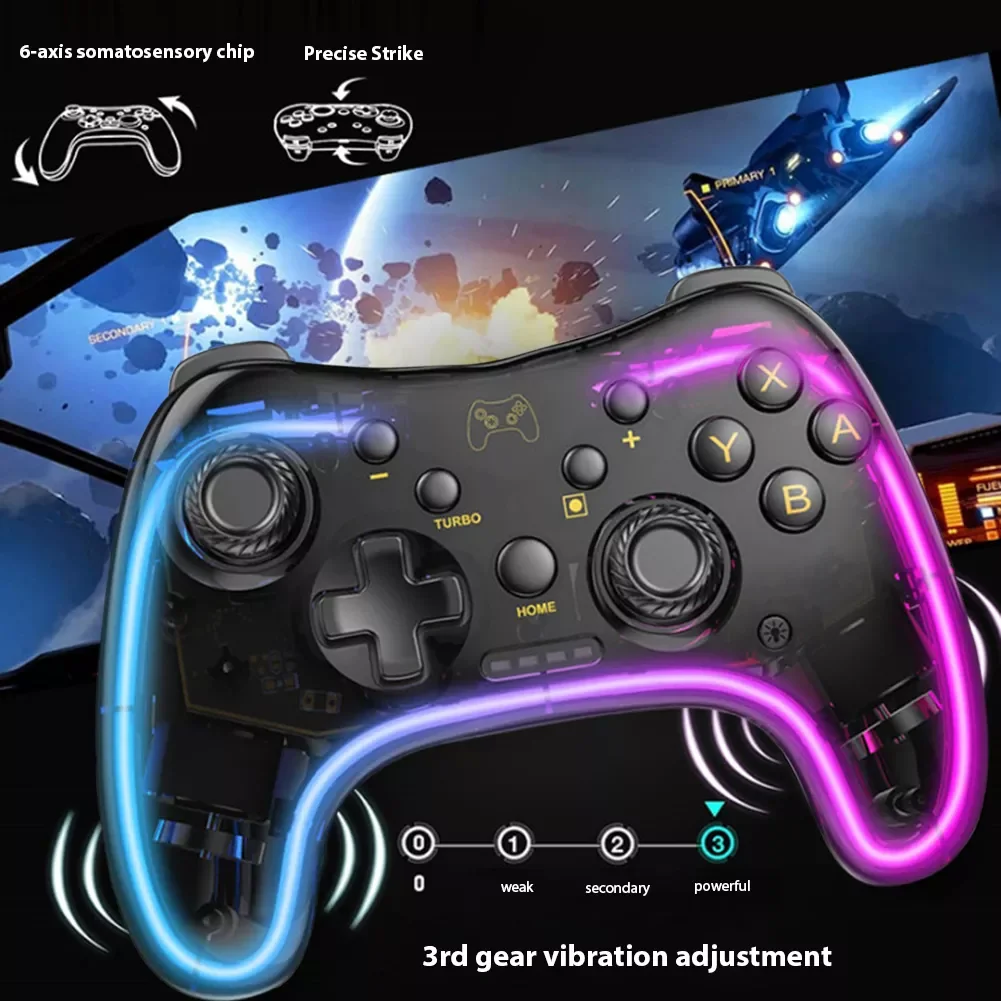 Wireless Gamepad for NS/NS Lite/NS OLED Game Controller Video Games Joystick Gaming Accessories 3-Level Vibration for Windows
Wireless Gamepad for NS/NS Lite/NS OLED Game Controller Video Games Joystick Gaming Accessories 3-Level Vibration for Windows