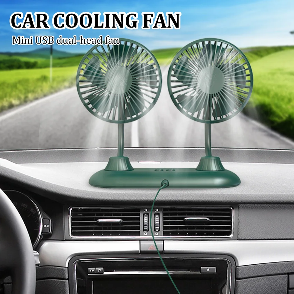 Car Fan Dual Head USB Dashboard Cooling Fan 3 Speeds Adjustable for Driver Passenger Seats Auto Cooler Air Fan Car Accessories
Car Fan Dual Head USB Dashboard Cooling Fan 3 Speeds Adjustable for Driver Passenger Seats Auto Cooler Air Fan Car Accessories