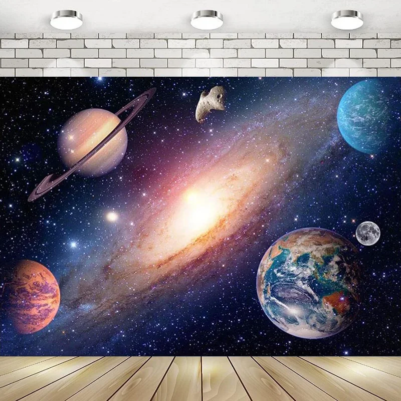 Outer Space Planet Starry Sky Stars Cosmos Solar System Photography Backdrop Happy Birthday Party Background Banner Decor
Outer Space Planet Starry Sky Stars Cosmos Solar System Photography Backdrop Happy Birthday Party Background Banner Decor
