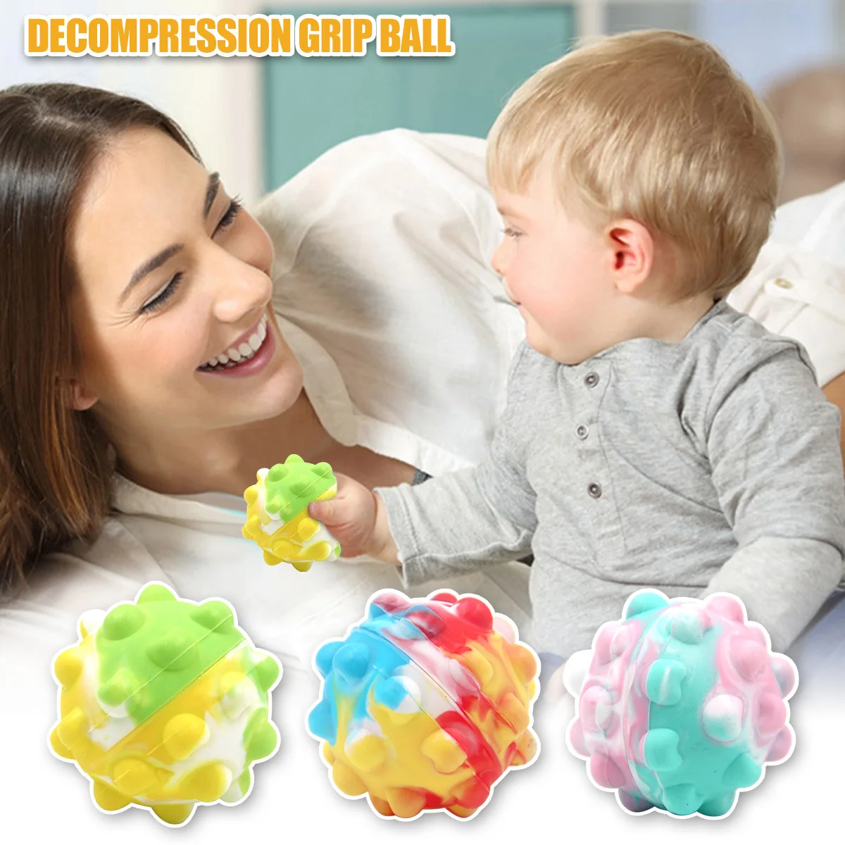 2.8in Food-grade Silicone Bubble Ball BPA-free 3D Squeeze Ball Stress and Anxiety Relief Decompression Ball Toy Interactive Pop
2.8in Food-grade Silicone Bubble Ball BPA-free 3D Squeeze Ball Stress and Anxiety Relief Decompression Ball Toy Interactive Pop