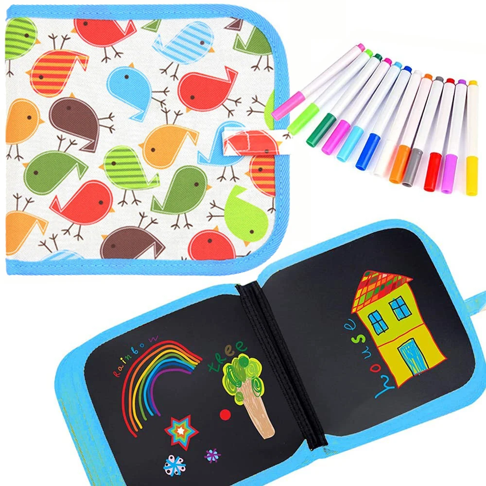 Baby DIY Drawing Book Coloring Book With Water Chalk Kids Art Painting Blackboard Portable Soft Chalk Drawing Board Child Gifts
Baby DIY Drawing Book Coloring Book With Water Chalk Kids Art Painting Blackboard Portable Soft Chalk Drawing Board Child Gifts
