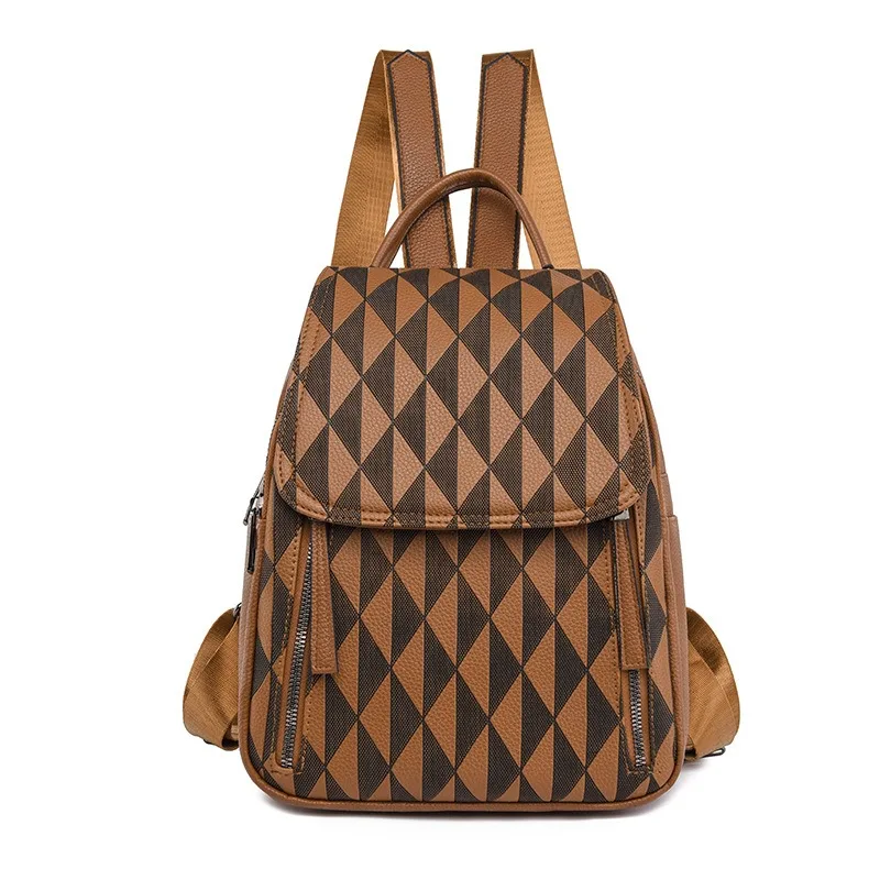 Stylish Diamond Lattice PU Leather Waterproof Backpacks For Women Anti-theft Travel Backpack Girls Fashion School Bag 2023 Trend
Stylish Diamond Lattice PU Leather Waterproof Backpacks For Women Anti-theft Travel Backpack Girls Fashion School Bag 2023 Trend