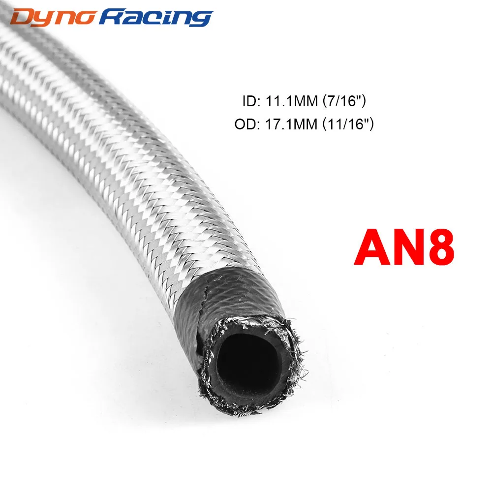 AN8 Universal fuel hose Oil hose Oil pipe fitting hose Kit Stainless Steel Braided hose Fuel Oil Line
AN8 Universal fuel hose Oil hose Oil pipe fitting hose Kit Stainless Steel Braided hose Fuel Oil Line