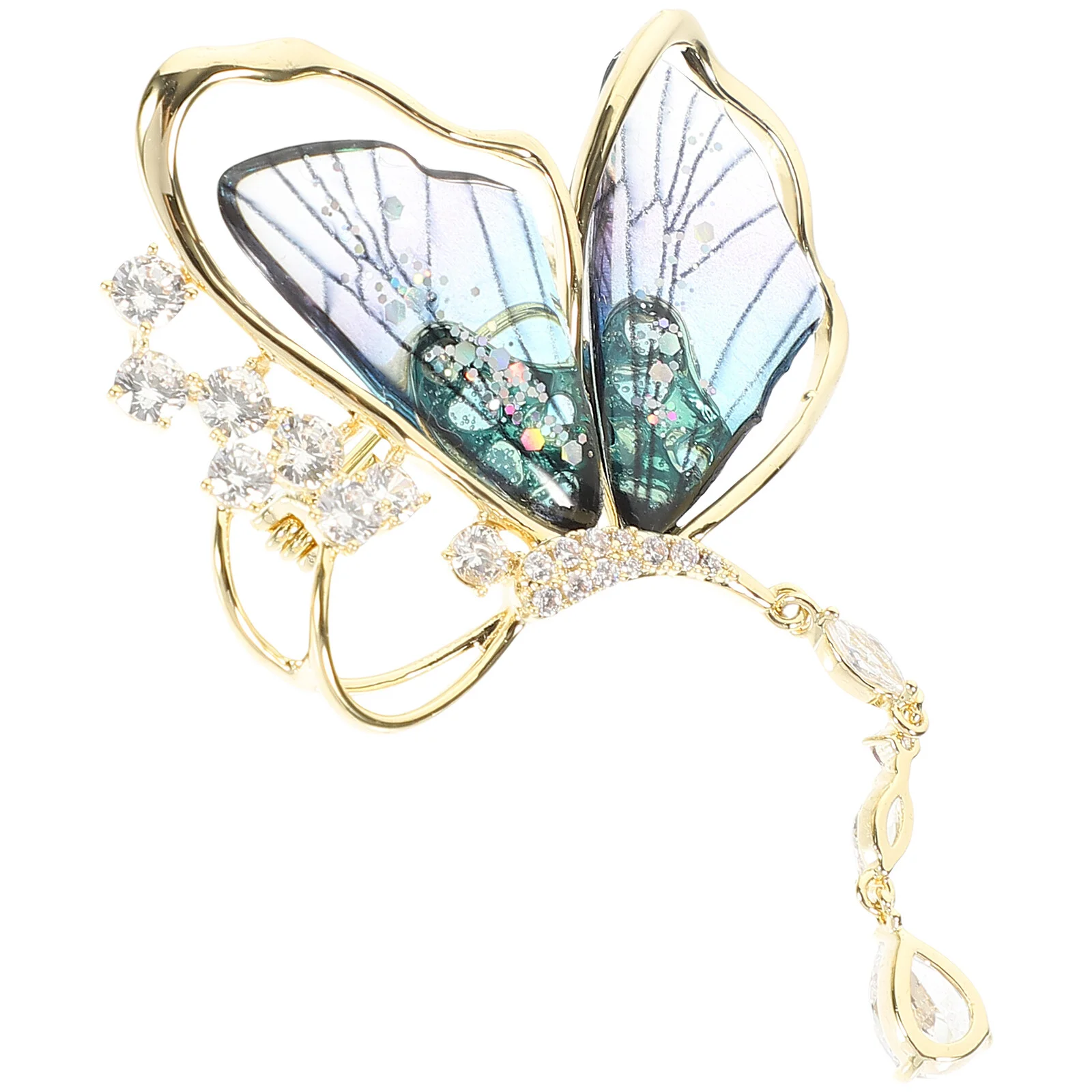 

Butterfly Corsage Brooch Hat Collar Pin Prom Decor Butterflies Shaped Acrylic Brooches For Women Miss Scarf