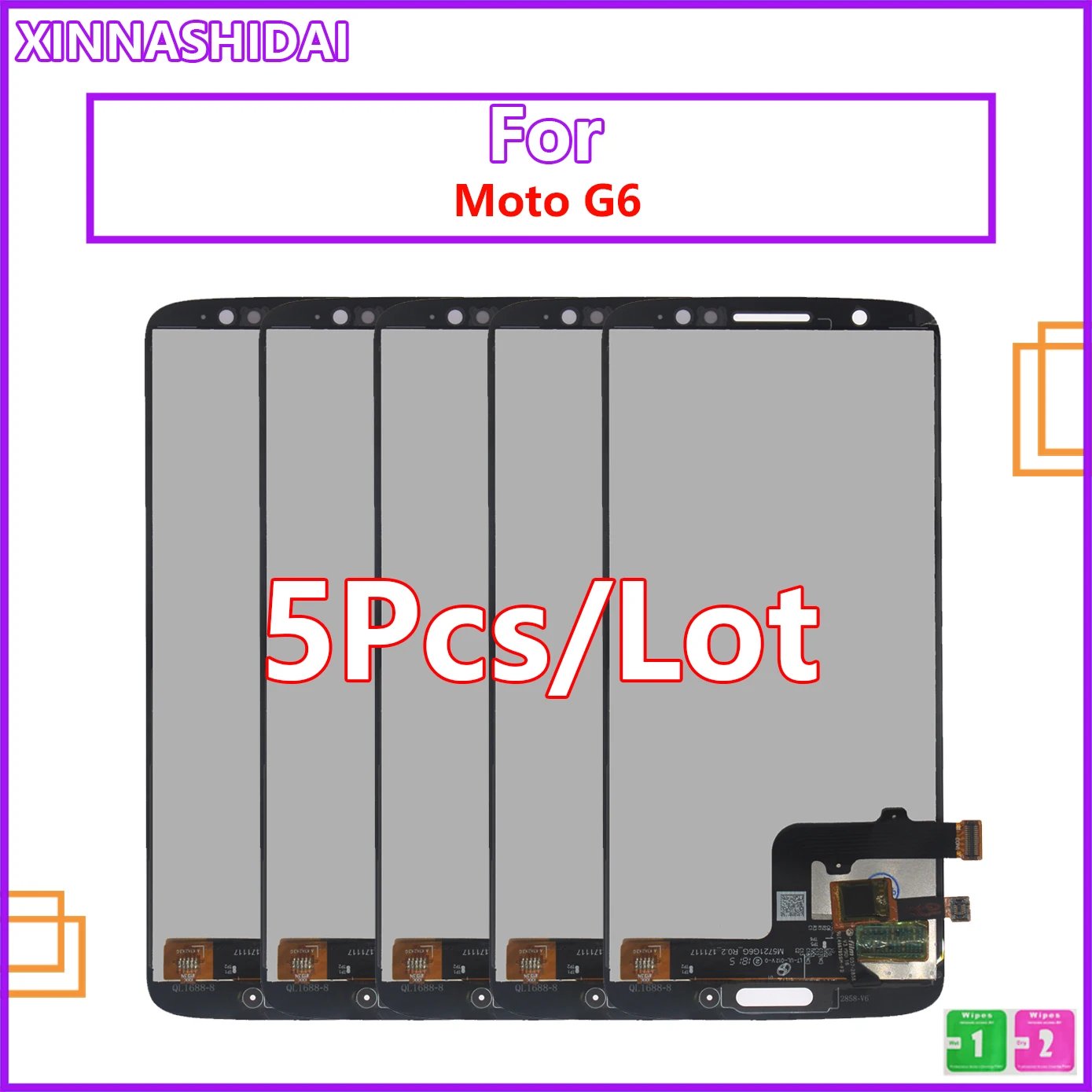 5pcs/lot LCD Display For Motorola Moto G6 Display LCD XT1925 Touch Screen Digitizer Assembly Complete Replace For Moto G6 XT1925
5pcs/lot LCD Display For Motorola Moto G6 Display LCD XT1925 Touch Screen Digitizer Assembly Complete Replace For Moto G6 XT1925