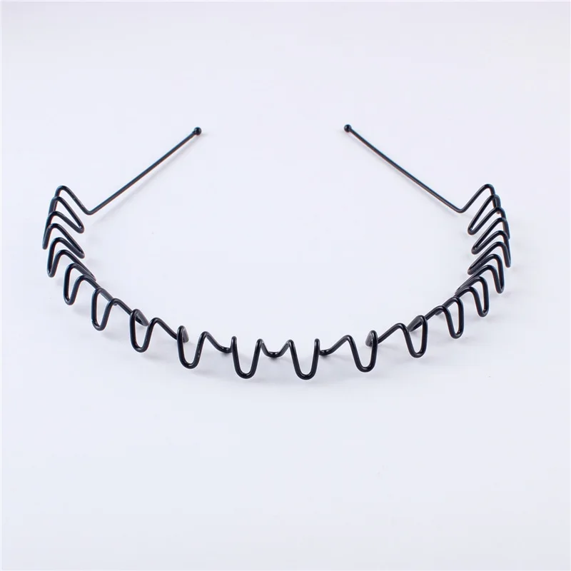 Personality Unisex Black Metal Waved Hair Band Sports Headband Fashion Headwear Accessories Gift
Personality Unisex Black Metal Waved Hair Band Sports Headband Fashion Headwear Accessories Gift