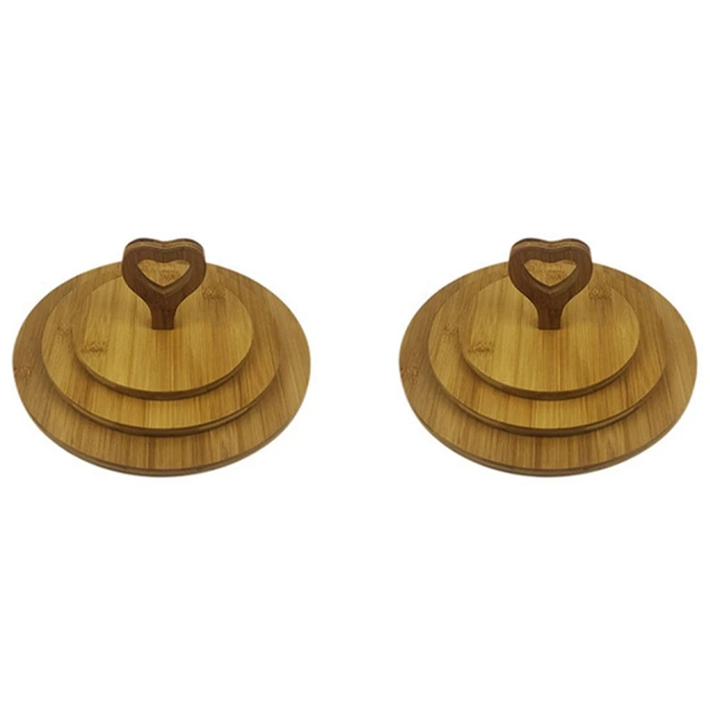 2X 3 Tier Wooden Dessert Cake Plate Fruit Storage Tray Wood Kitchen Organizer Wood Cake Display Serving Dish Wedding B 
2X 3 Tier Wooden Dessert Cake Plate Fruit Storage Tray Wood Kitchen Organizer Wood Cake Display Serving Dish Wedding B