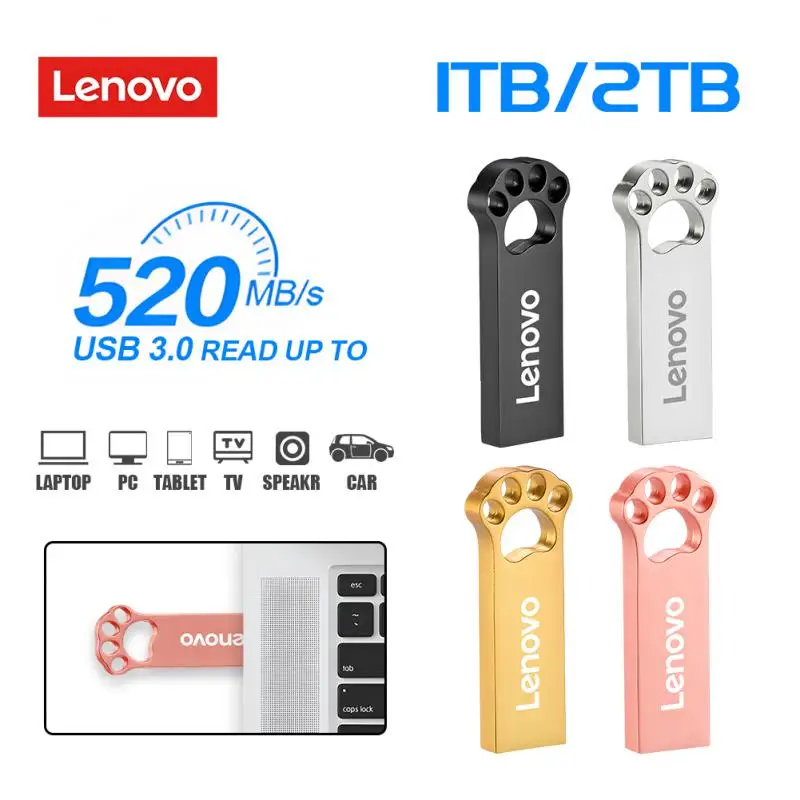 Lenovo 2TB USB 3.0 Flash Drive 1TB 512GB 256GB OTG PenDrive Portable Waterproof USB Memory 128GB Wedding Gifts For Guests 
Lenovo 2TB USB 3.0 Flash Drive 1TB 512GB 256GB OTG PenDrive Portable Waterproof USB Memory 128GB Wedding Gifts For Guests