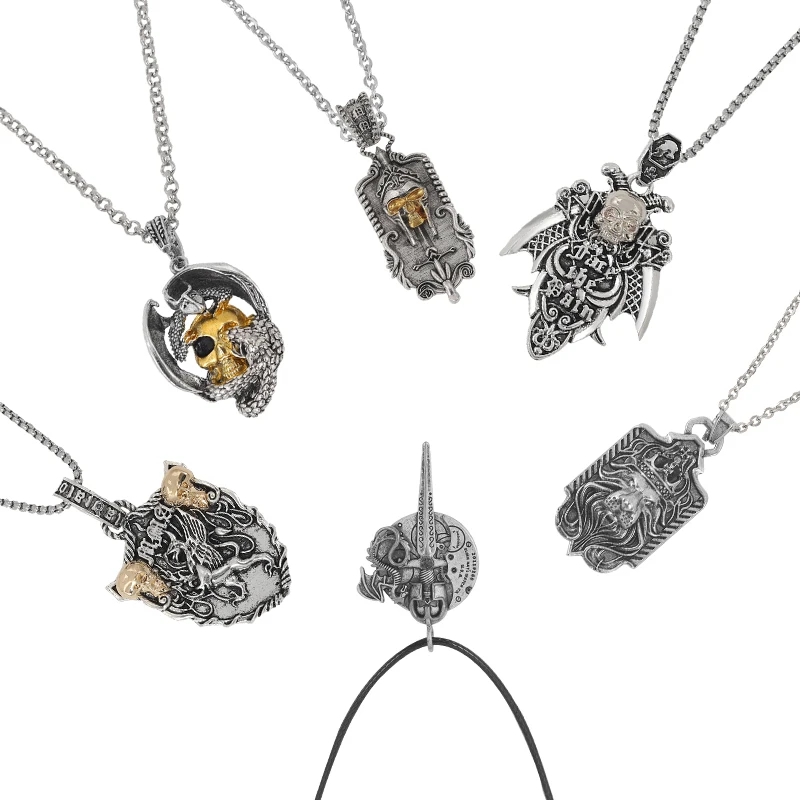 Punk Style Necklace for Women Men Skeleton Skull Cross Pendant Dark Gothic Hip-Hop Fashion Jewelry Accessories Gift
Punk Style Necklace for Women Men Skeleton Skull Cross Pendant Dark Gothic Hip-Hop Fashion Jewelry Accessories Gift