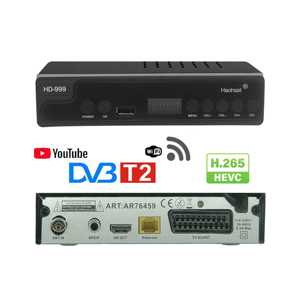 ТВ-приставка DVB T2HD-999 с Wi-Fi, Full HD, DVB, Италия, Россия, Польша, регион, цифровой спутниковый ресивер, ТВ-приставка с Wi-Fi, медиаплеер, ТВ-приставка
ТВ-приставка DVB T2HD-999 с Wi-Fi, Full HD, DVB, Италия, Россия, Польша, регион, цифровой спутниковый ресивер, ТВ-приставка с Wi-Fi, медиаплеер, ТВ-приставка