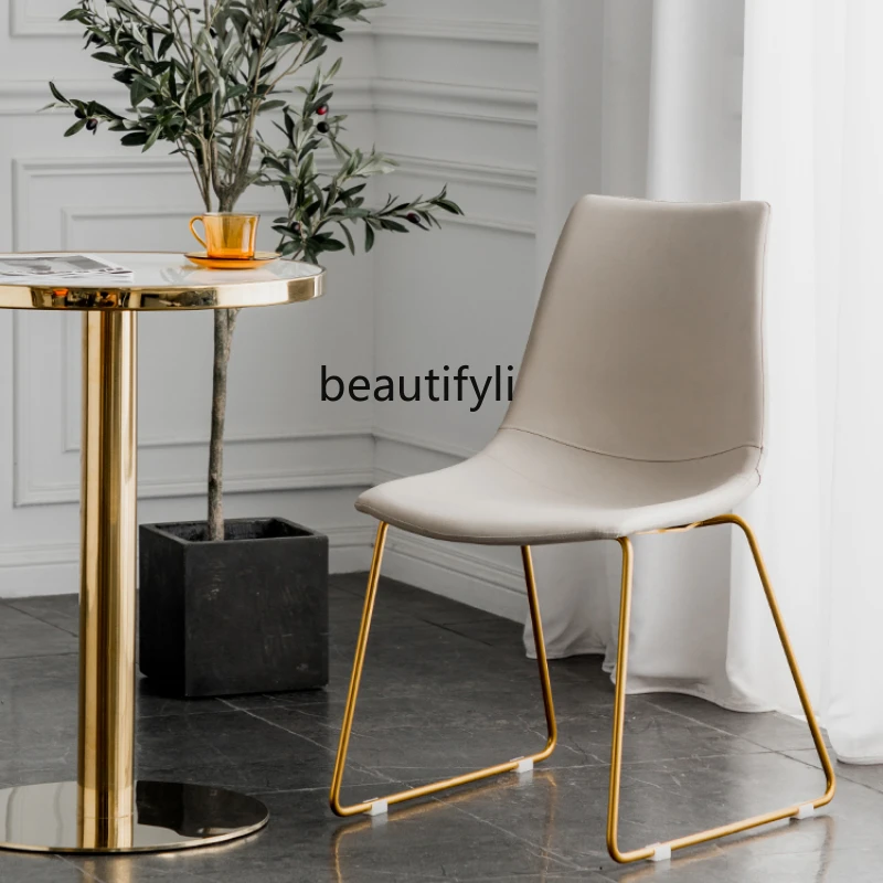 CXH Light Luxury Iron Dining Chair Home Creative Leather Chair Coffee Shop Internet Hot Casual Armchair
CXH Light Luxury Iron Dining Chair Home Creative Leather Chair Coffee Shop Internet Hot Casual Armchair