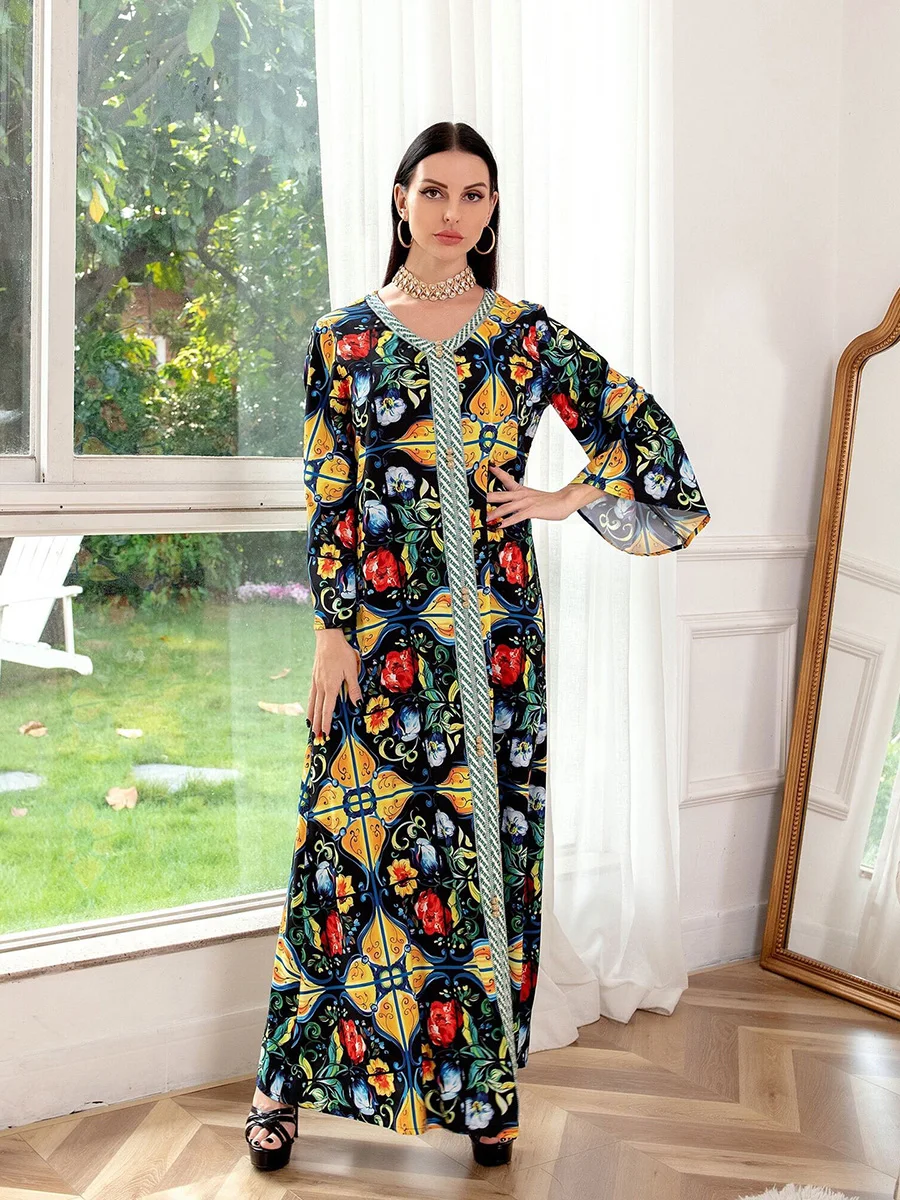 Kaftan Abaya Dubai Jalabiya Muslim Hijab Dress Ramadan Women Turkey Islam Clothing abayas Longue Femme Musulmane Caftan Marocain
Kaftan Abaya Dubai Jalabiya Muslim Hijab Dress Ramadan Women Turkey Islam Clothing abayas Longue Femme Musulmane Caftan Marocain