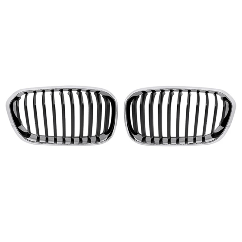 

1Pair Car Hood Kidney Grill Mesh Sport Racing Grills Front Replacement For BMW 1 Series F20 F21 2015-2019 118I 120I 125I M140I