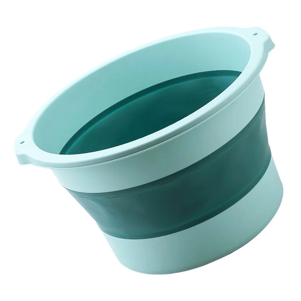 

Water Foot Tub Washing Bath Bucket Collapsible Basin Portable Plastic Folding Wash Fruits Basket Foldable Vegetables Pail