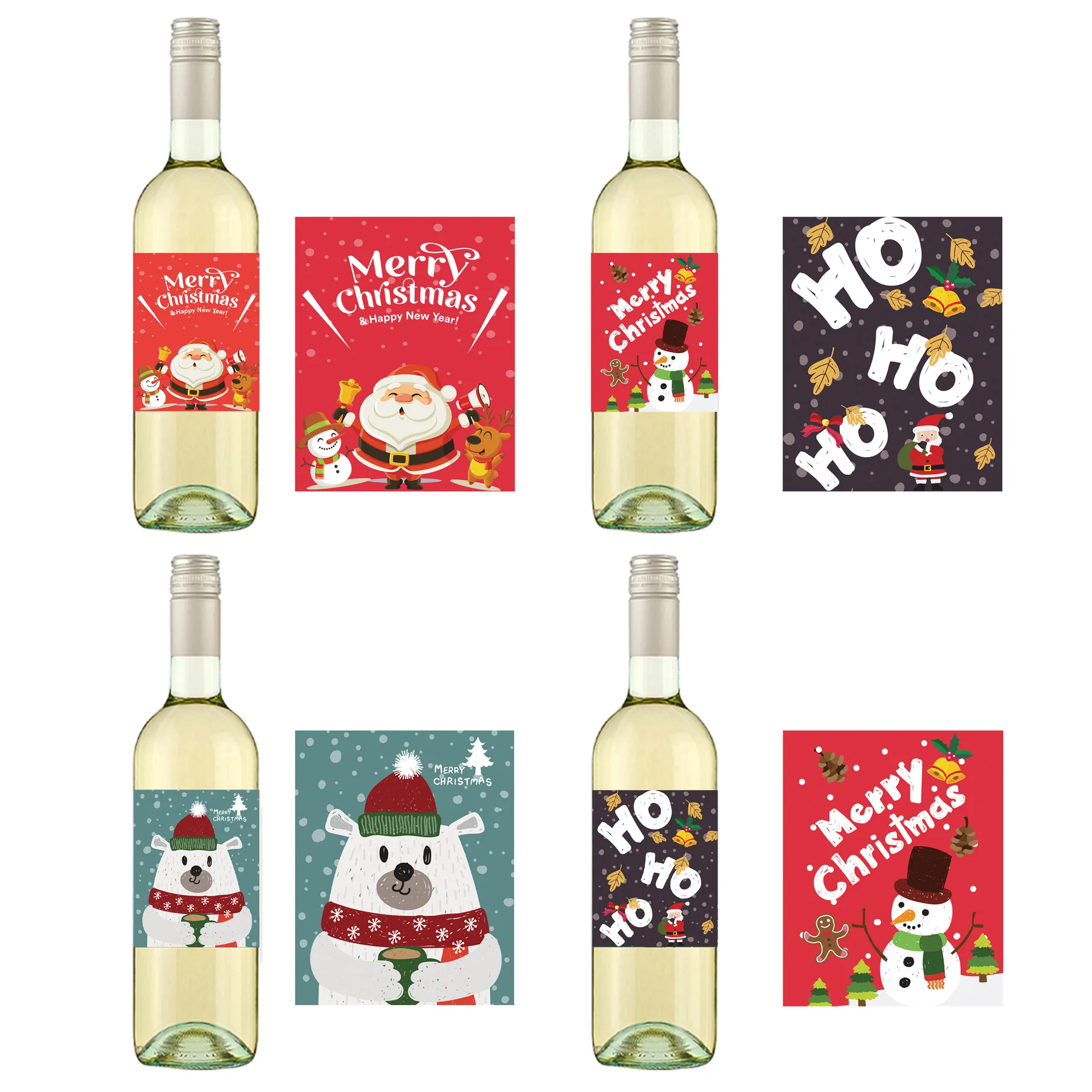 24pcs/Set Christmas Wine Bottle Label Novelty Santa Claus Snowman Elk Waterproof Bottle Sticker Xmas Party Decoration Supplies
24pcs/Set Christmas Wine Bottle Label Novelty Santa Claus Snowman Elk Waterproof Bottle Sticker Xmas Party Decoration Supplies