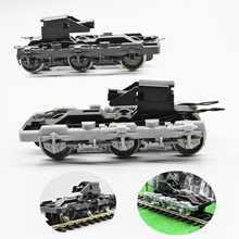 HO Scale 1:87 Chassis Bogie Model DC 9V Universal Train Undercarriage Kit DIY Railway Train Diorama Accessories Materials