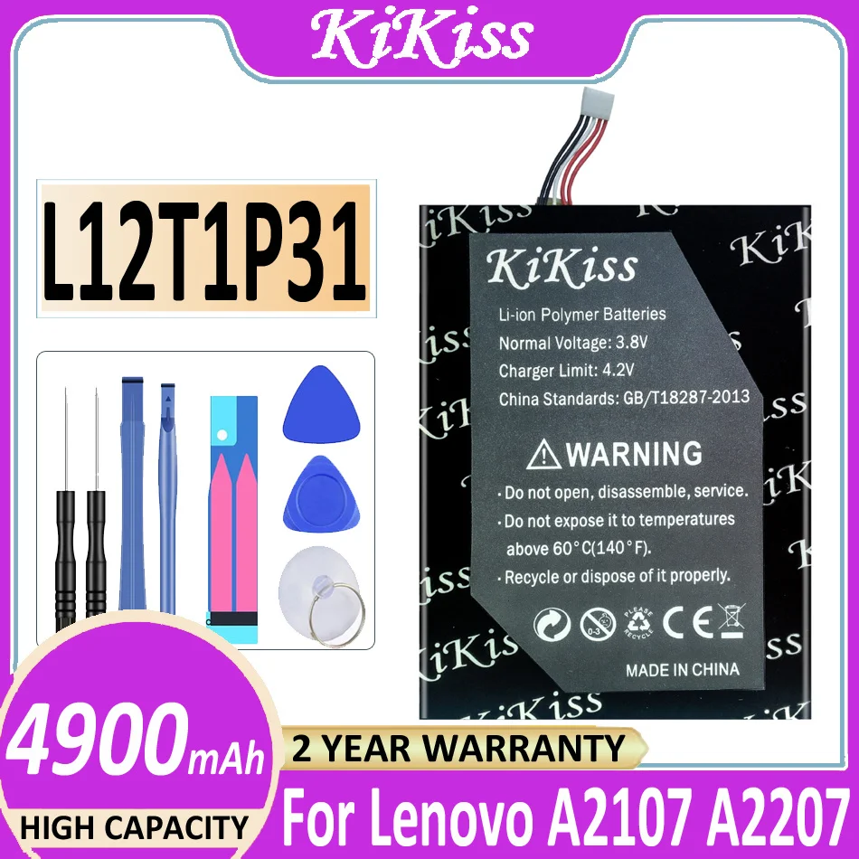 Original KiKiss Battery L12T1P31 4900mAh For Lenovo A2 R6907 BL195 A2107 A2107A A2207 A2207A-H Bateria
Original KiKiss Battery L12T1P31 4900mAh For Lenovo A2 R6907 BL195 A2107 A2107A A2207 A2207A-H Bateria