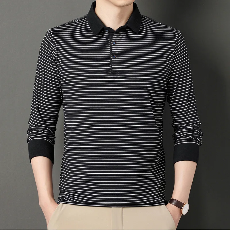 Fashion Brand Striped Polo Shirt for Men Long Sleeve Autumn and Spring Clothing Streetwear Casual Male Polo Shirt Korean Tops
Fashion Brand Striped Polo Shirt for Men Long Sleeve Autumn and Spring Clothing Streetwear Casual Male Polo Shirt Korean Tops