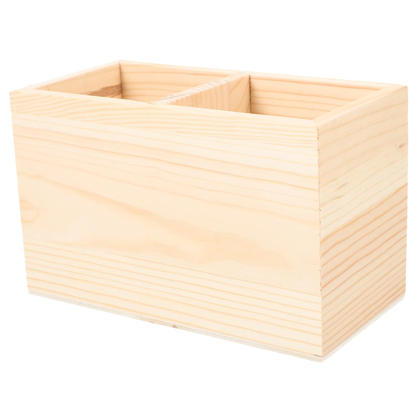 Two Compartments Wooden Container Pen Holder Office Organizer Unfinished Solid Color Case Pot for Home Office DIY Graffiti
Two Compartments Wooden Container Pen Holder Office Organizer Unfinished Solid Color Case Pot for Home Office DIY Graffiti