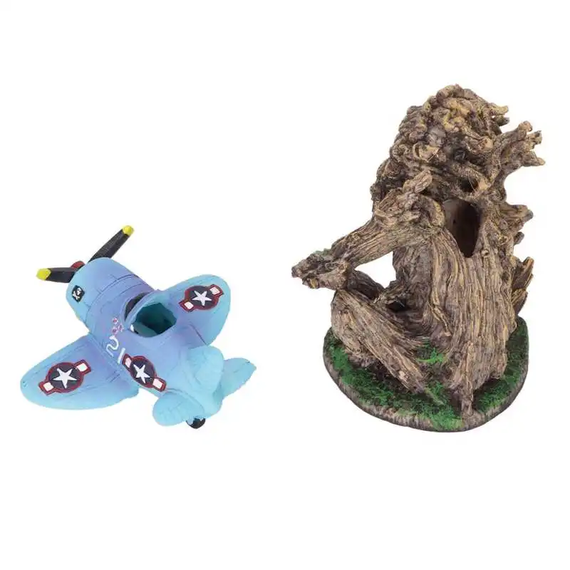 Fish Tank Decoration Airplane Fish Tank Tree Statue Decorations Fade Resistant for Saltwater for Freshwater
Fish Tank Decoration Airplane Fish Tank Tree Statue Decorations Fade Resistant for Saltwater for Freshwater