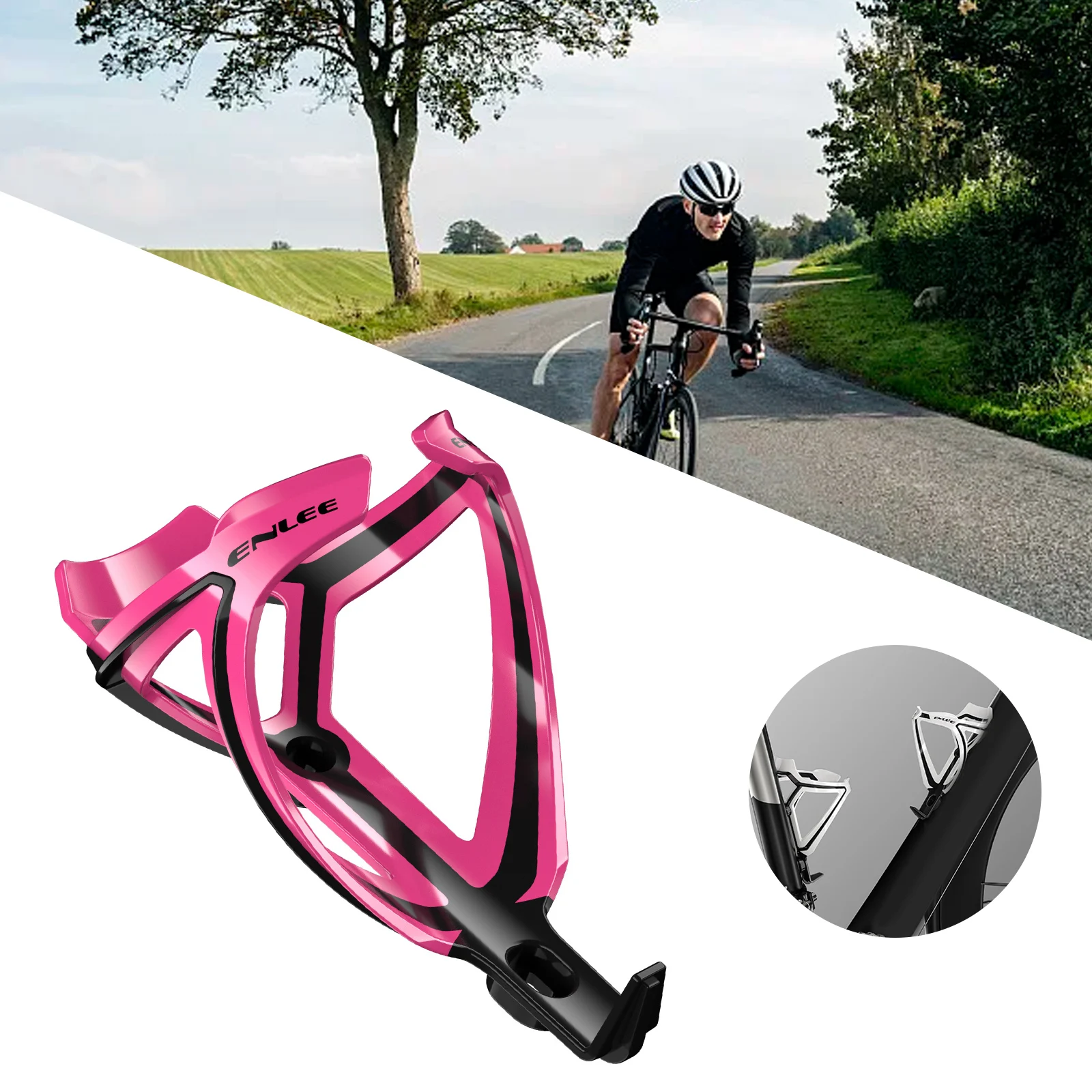 Mountain Bike Two-color Ultra-light Water Bottle Bracket Fiberglass Cup Holder 148x80mm 3D Skeleton Cycling Bicycle Accessories
Mountain Bike Two-color Ultra-light Water Bottle Bracket Fiberglass Cup Holder 148x80mm 3D Skeleton Cycling Bicycle Accessories