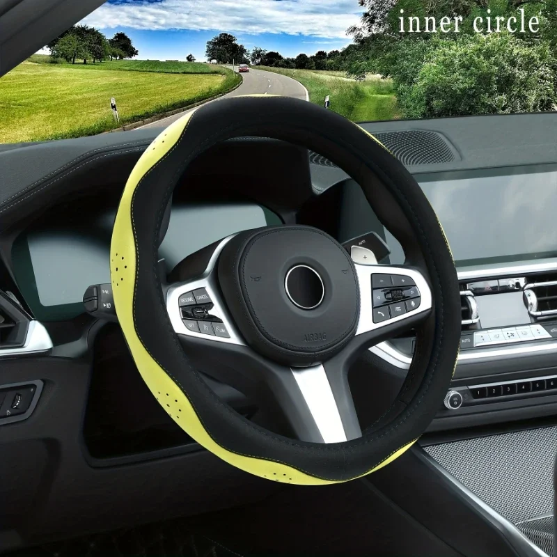 Car Steering Wheel Cover, Flipping Fur Material, Non-Slip Safety, Comfortable and Breathable Sports Style Universal 15 Inches
Car Steering Wheel Cover, Flipping Fur Material, Non-Slip Safety, Comfortable and Breathable Sports Style Universal 15 Inches