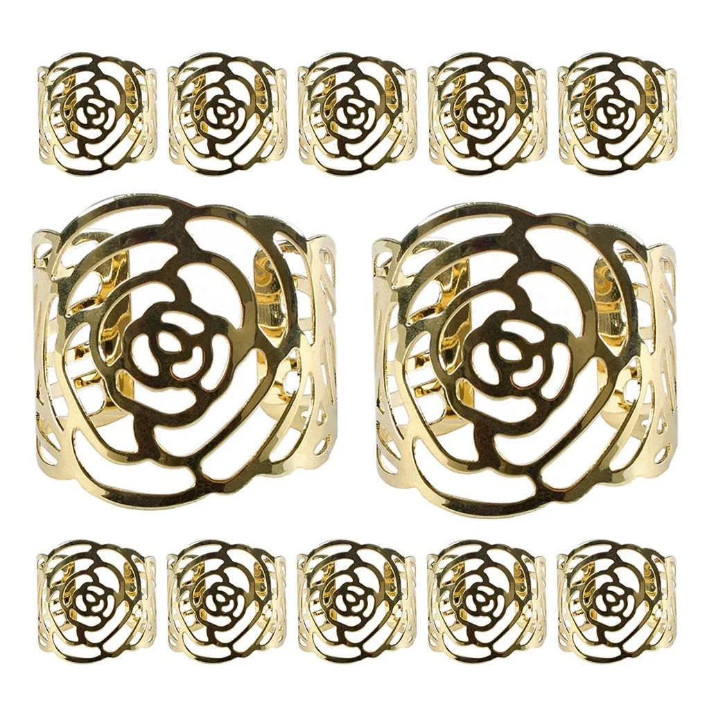 12pcs Hollow Out Napkin Rings Rose Design Metal Napkin Holder Wedding Birthdays Party Dinner Table
12pcs Hollow Out Napkin Rings Rose Design Metal Napkin Holder Wedding Birthdays Party Dinner Table