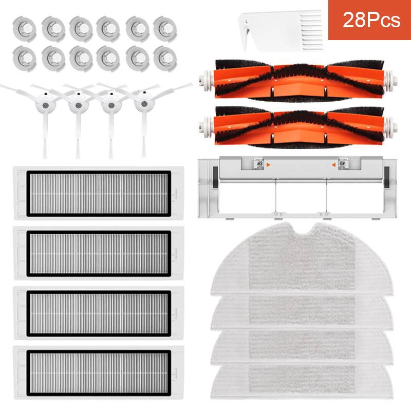 Запчасти для пылесоса Xiaomi 1S Rock S6 S5 S60 S5 S50 S55 E25 E35, фильтр НЕРА с основной и боковой щеткой, аксессуары, 28 шт.
Запчасти для пылесоса Xiaomi 1S Rock S6 S5 S60 S5 S50 S55 E25 E35, фильтр НЕРА с основной и боковой щеткой, аксессуары, 28 шт.