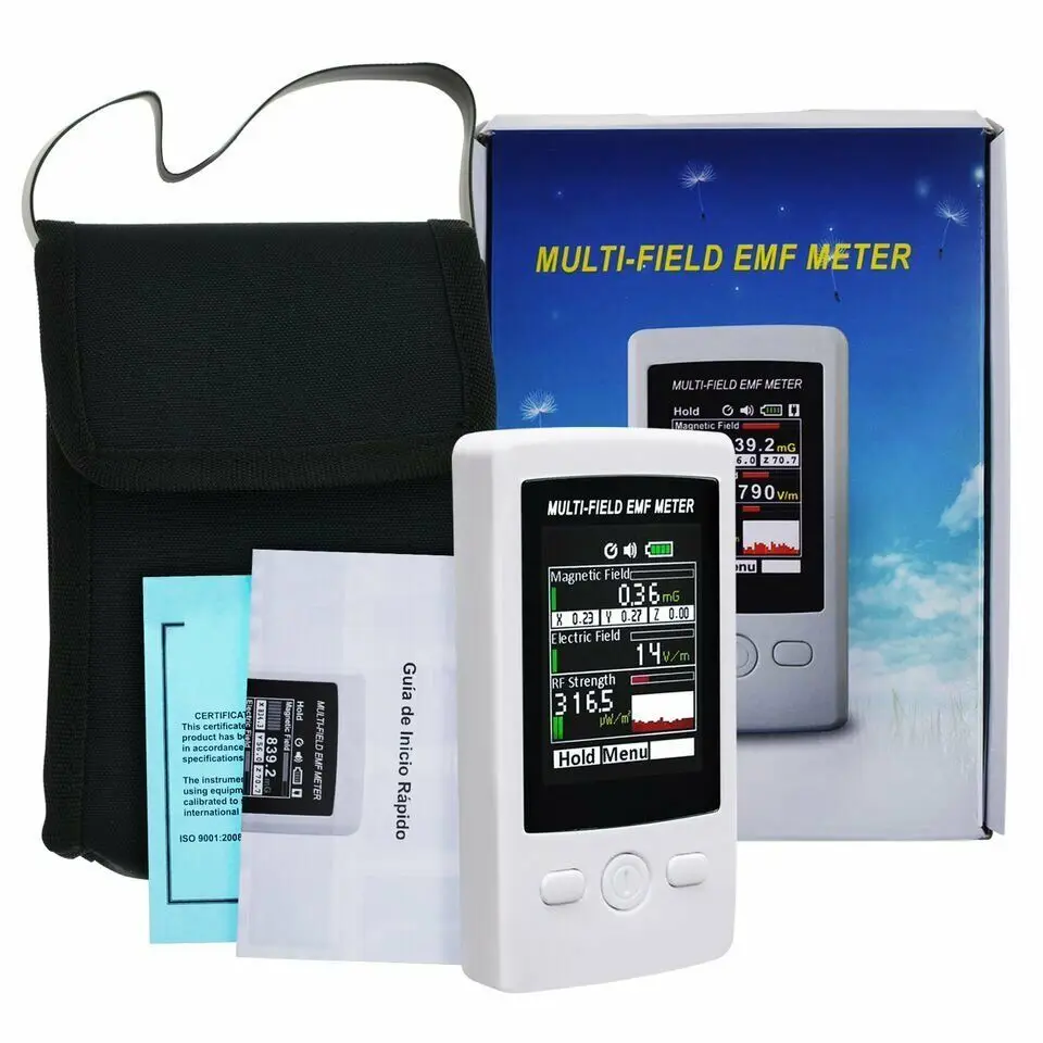 TM-190 Gauss 3-axis Magnetic Electric RF Field Strength Digital Electromagnetic Radiation Detector TM190 EMF Meter
TM-190 Gauss 3-axis Magnetic Electric RF Field Strength Digital Electromagnetic Radiation Detector TM190 EMF Meter